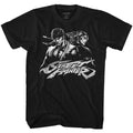 Black Street Fighter t-shirt featuring a Street Fighter Two Dudes design