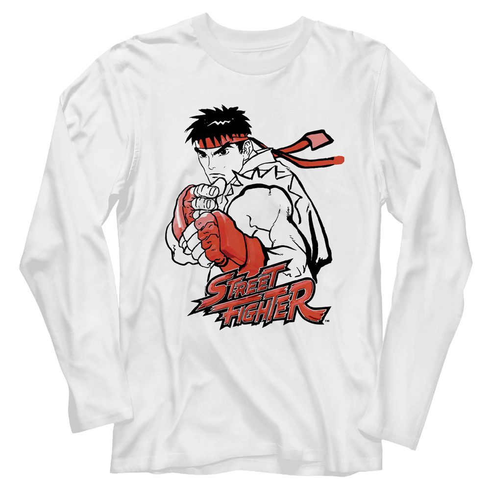 Street Fighter Long Sleeve T-Shirt - Ryu Red