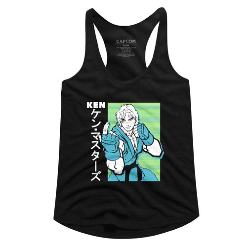Street Fighter Ladies Racerback - Ken