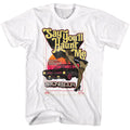 White Stone Sour t-shirt featuring a Say You'll Haunt Me car design