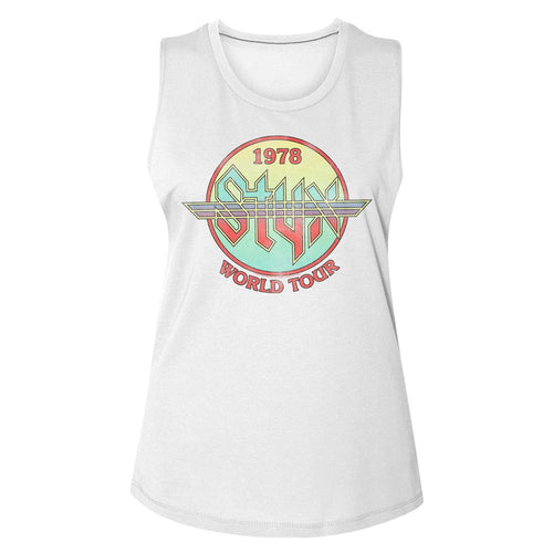 Styx Ladies Muscle Tank - Circle Tour