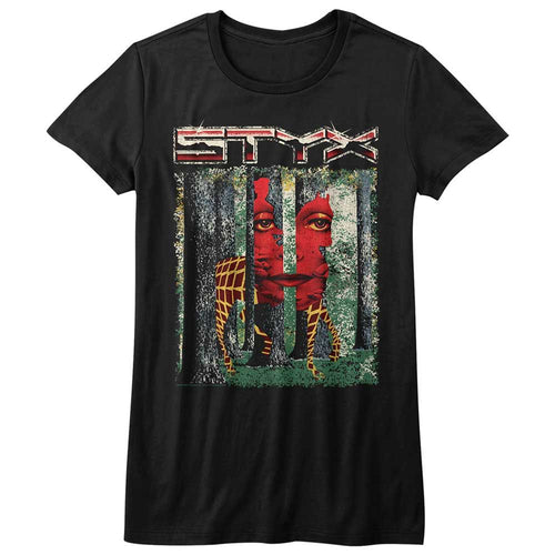 Styx Ladies T-Shirt - The Grand Illusion - Black Design