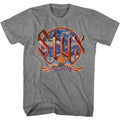 Graphite Heather Styx t-shirt featuring a Paradise Clouds design