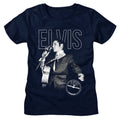 Elvis Sun Records Ladies T-Shirt - Elvis On The Mic