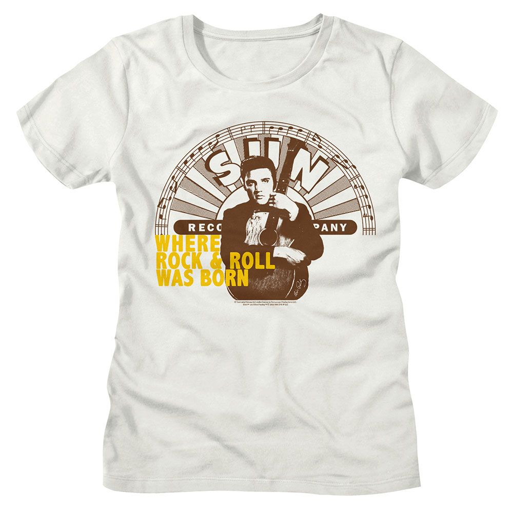 Elvis Sun Records Ladies T-Shirt - Elvis Where Rock And Roll Was Born