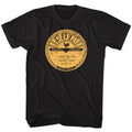 Black Sun Records t-shirt featuring an I Walk the Line design