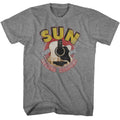 Graphite Heather Sun Records t-shirt featuring a Sun Records Guitar and Logo design