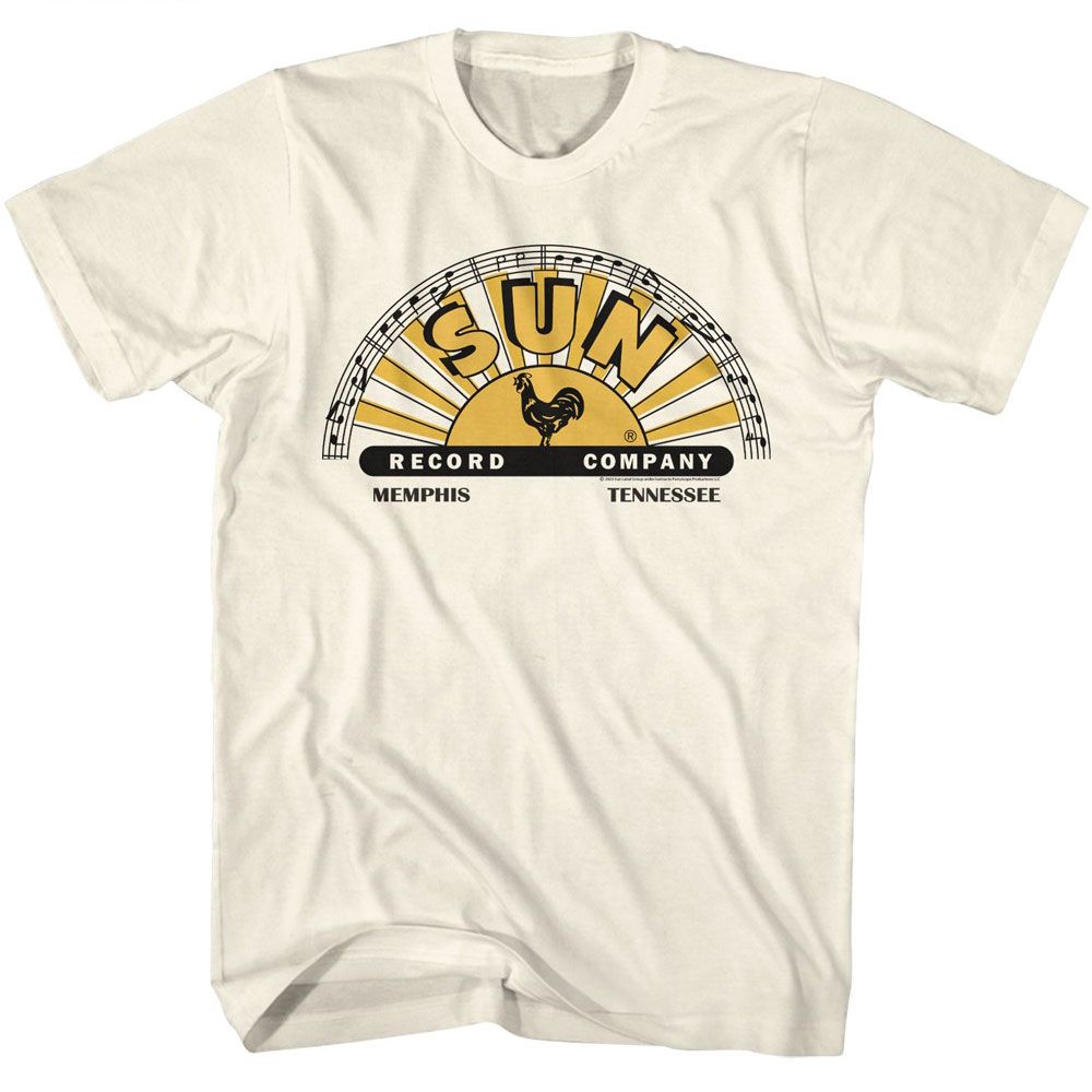 Natural Sun Records t-shirt featuring a Sun Records Logo Offset design