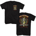 Black Sun Records t-shirt featuring a Sun Records Microphone Burst design