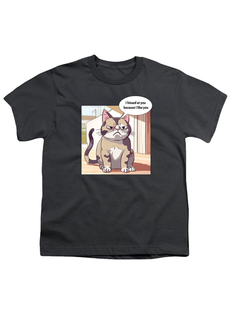 Charcoal Sassy Cat Youth/Toddler T-Shirt