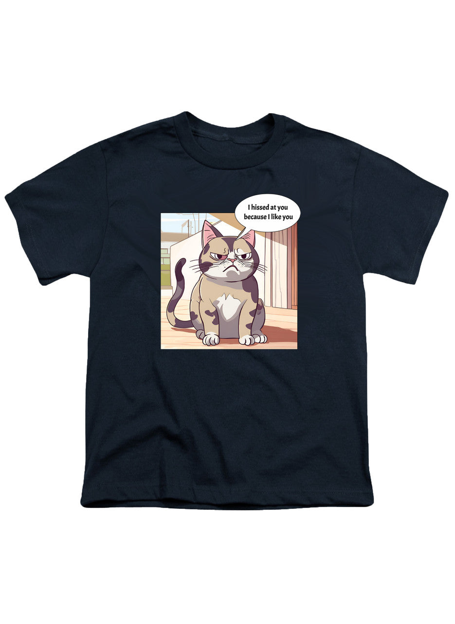Navy Sassy Cat Youth/Toddler T-Shirt