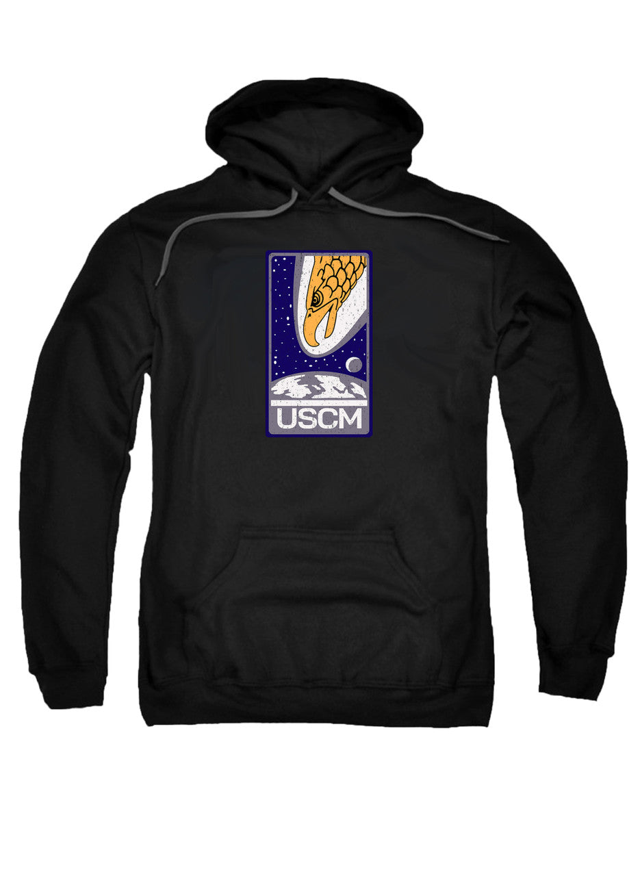 Black Screaming Eagle Emblem Hoodie