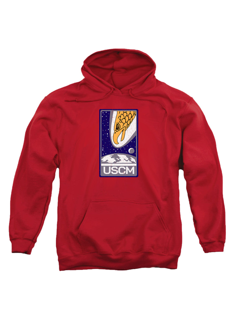 Red Screaming Eagle Emblem Hoodie