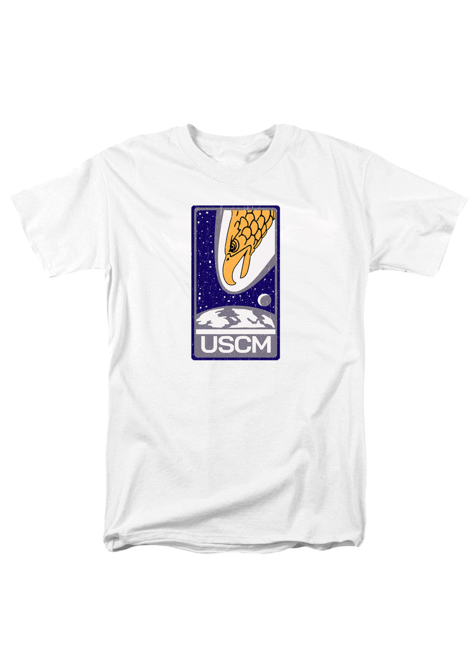 White Screaming Eagle Emblem T-Shirt