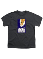 Charcoal Screaming Eagle Emblem Youth/Toddler T-Shirt