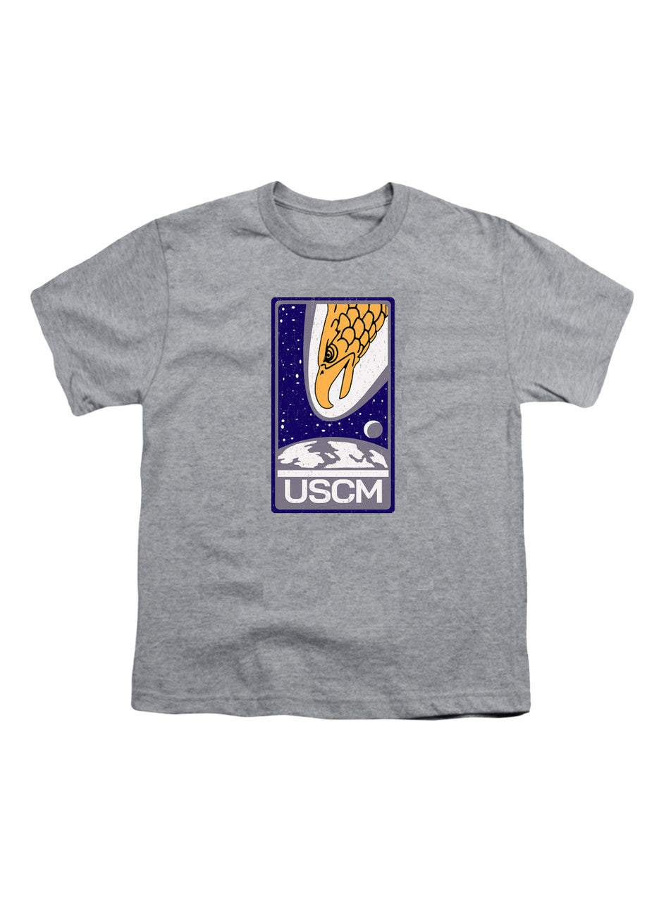 Gray Screaming Eagle Emblem Youth/Toddler T-Shirt