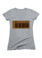 Gray Self Destruct Juniors V-Neck T-Shirt