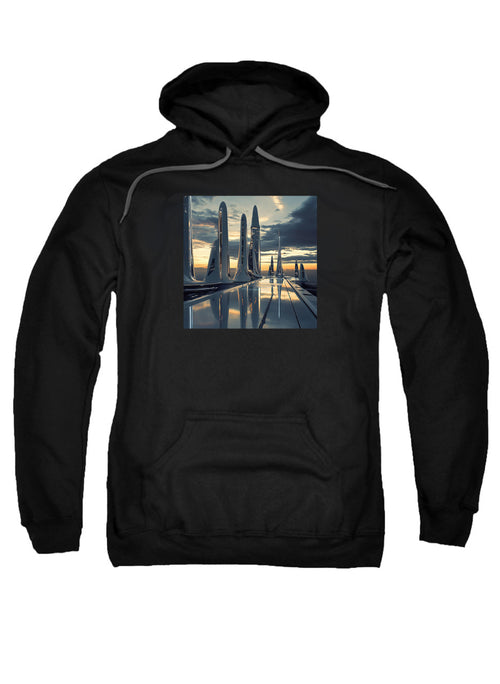 Black Shiny Future Hoodie