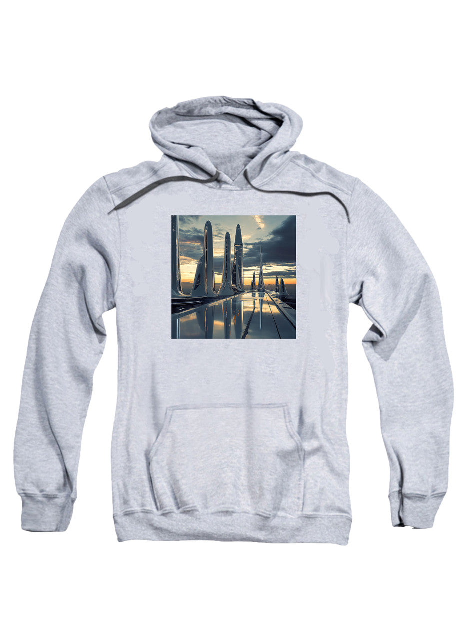 Gray Shiny Future Hoodie