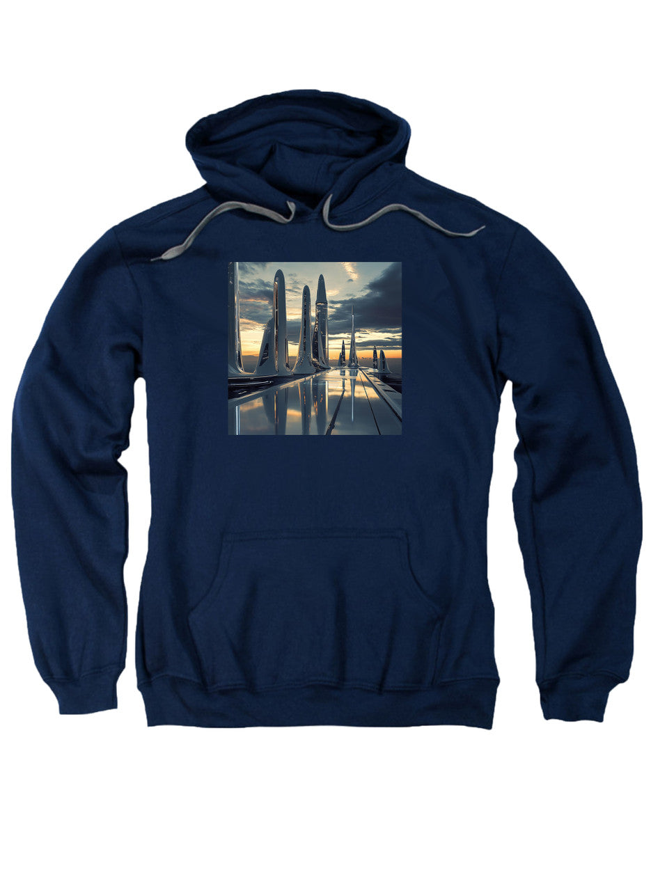 Navy Shiny Future Hoodie