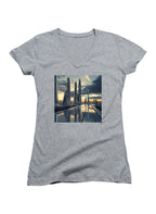 Gray Shiny Future Juniors V-Neck T-Shirt