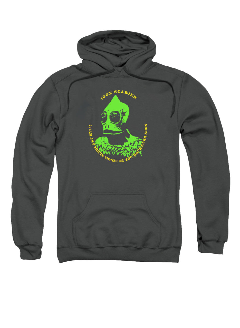 Charcoal Sleestak 100% Scarier Hoodie