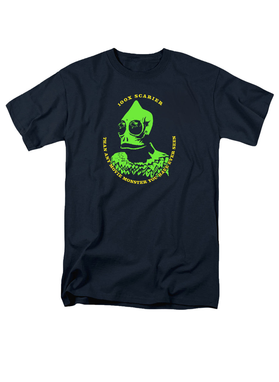Navy Sleestak 100% Scarier T-Shirt