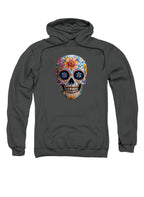 Charcoal Sugar Skull Hoodie