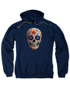 Navy Sugar Skull Hoodie