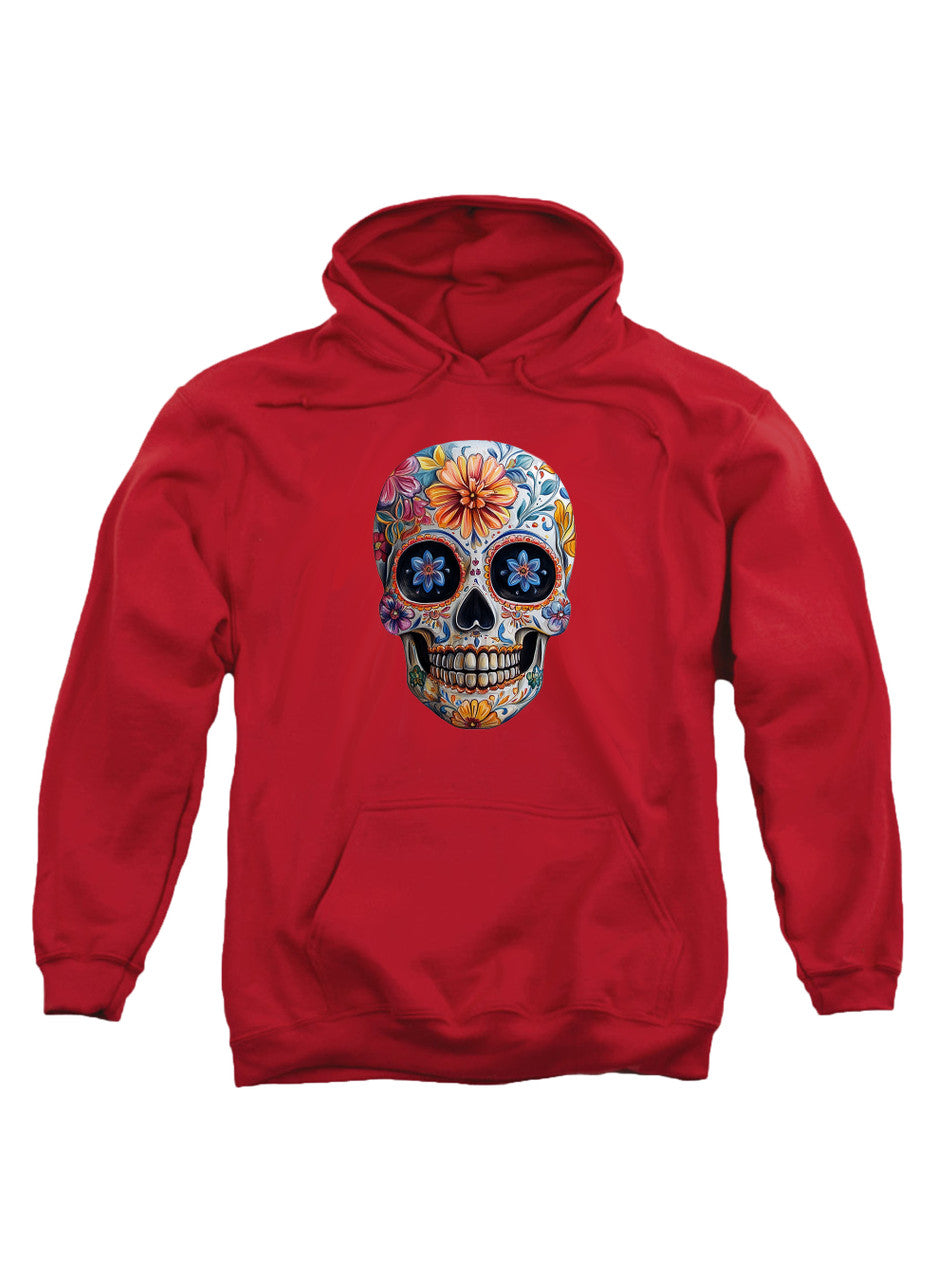 Red Sugar Skull Hoodie