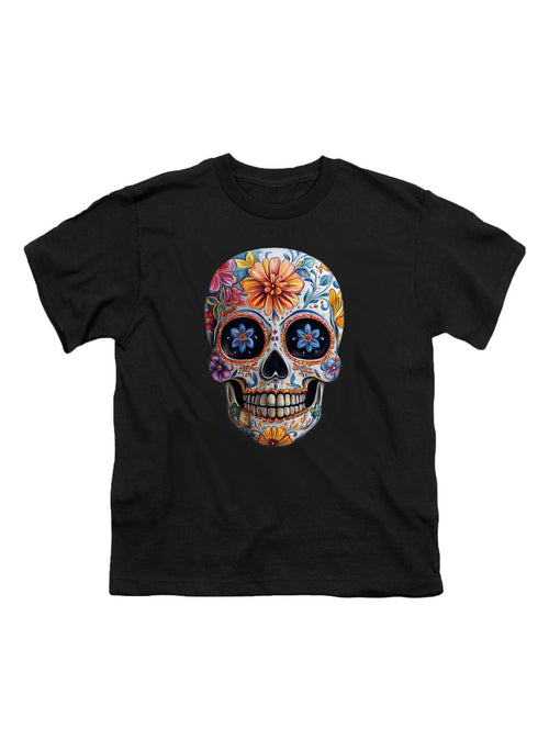 Black Sugar Skull Youth/Toddler T-Shirt