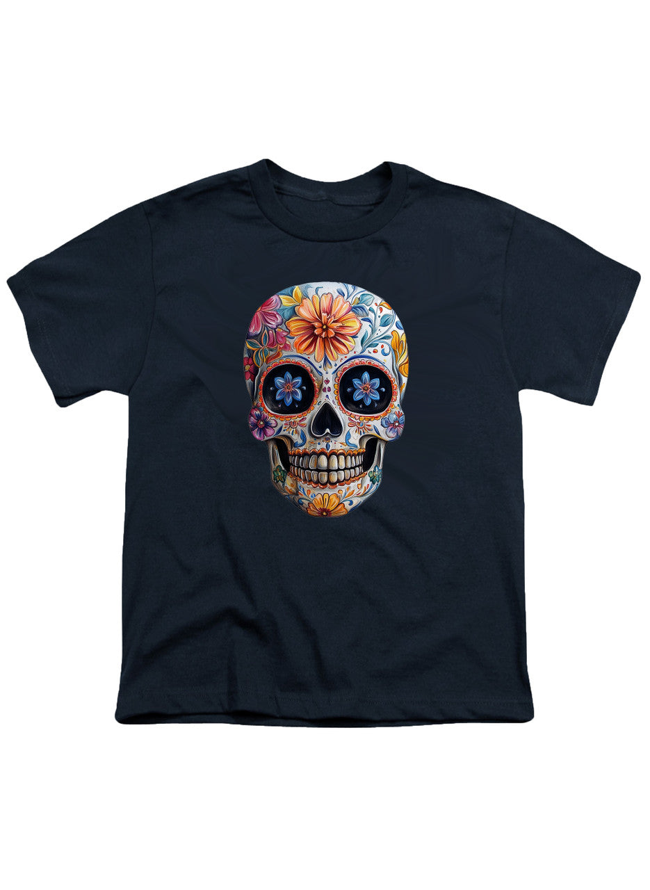 Navy Sugar Skull Youth/Toddler T-Shirt
