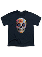 Navy Sugar Skull Youth/Toddler T-Shirt