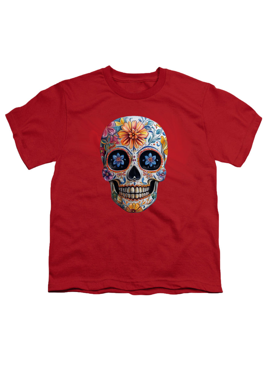 Red Sugar Skull Youth/Toddler T-Shirt
