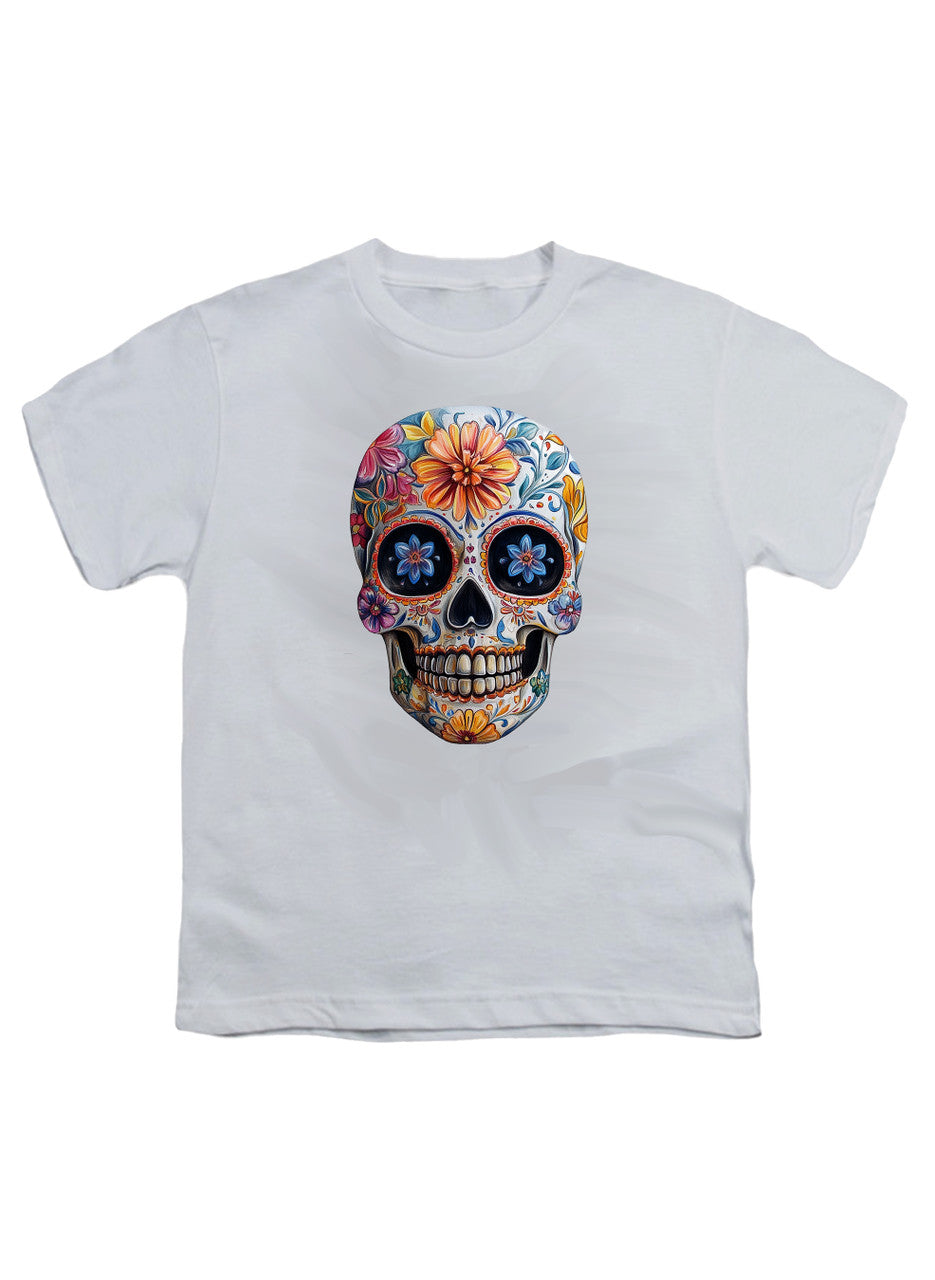White Sugar Skull Youth/Toddler T-Shirt
