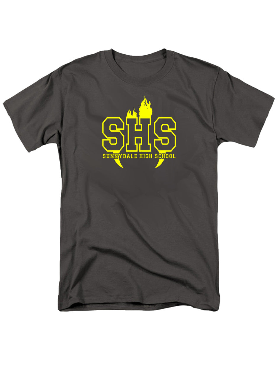 Charcoal Sunnydale High School Logo T-Shirt