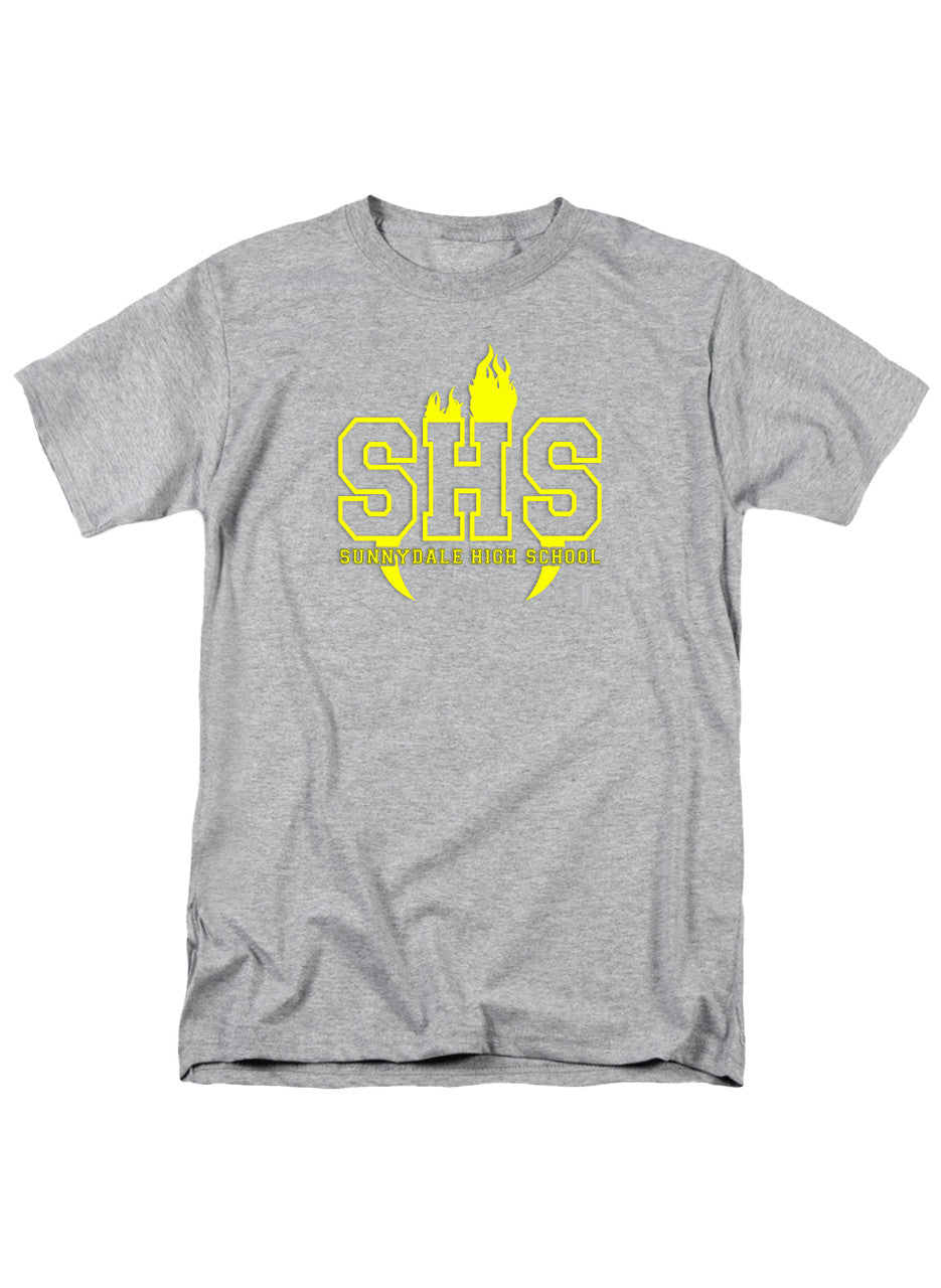 Gray Sunnydale High School Logo T-Shirt