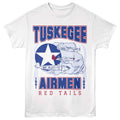 White Tuskegee Airmen t-shirt featuring a Planes design