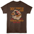 Dark Chocolate Tuskegee Airmen t-shirt featuring a 301st Fighter Squadron design