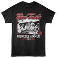 Black Tuskegee Airmen t-shirt featuring a Red Tails design