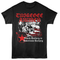 Black Tuskegee Airmen t-shirt featuring a Black History design