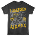 Smoke Gray Tuskegee Airmen t-shirt featuring an Aim High Collage design