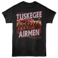 Black Tuskegee Airmen t-shirt featuring a Heroes of Freedom design