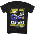Black Tommy Boy t-shirt featuring a Cat Like design