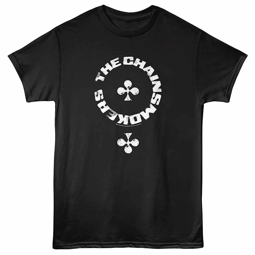 Black The Chainsmokers t-shirt featuring a Club design