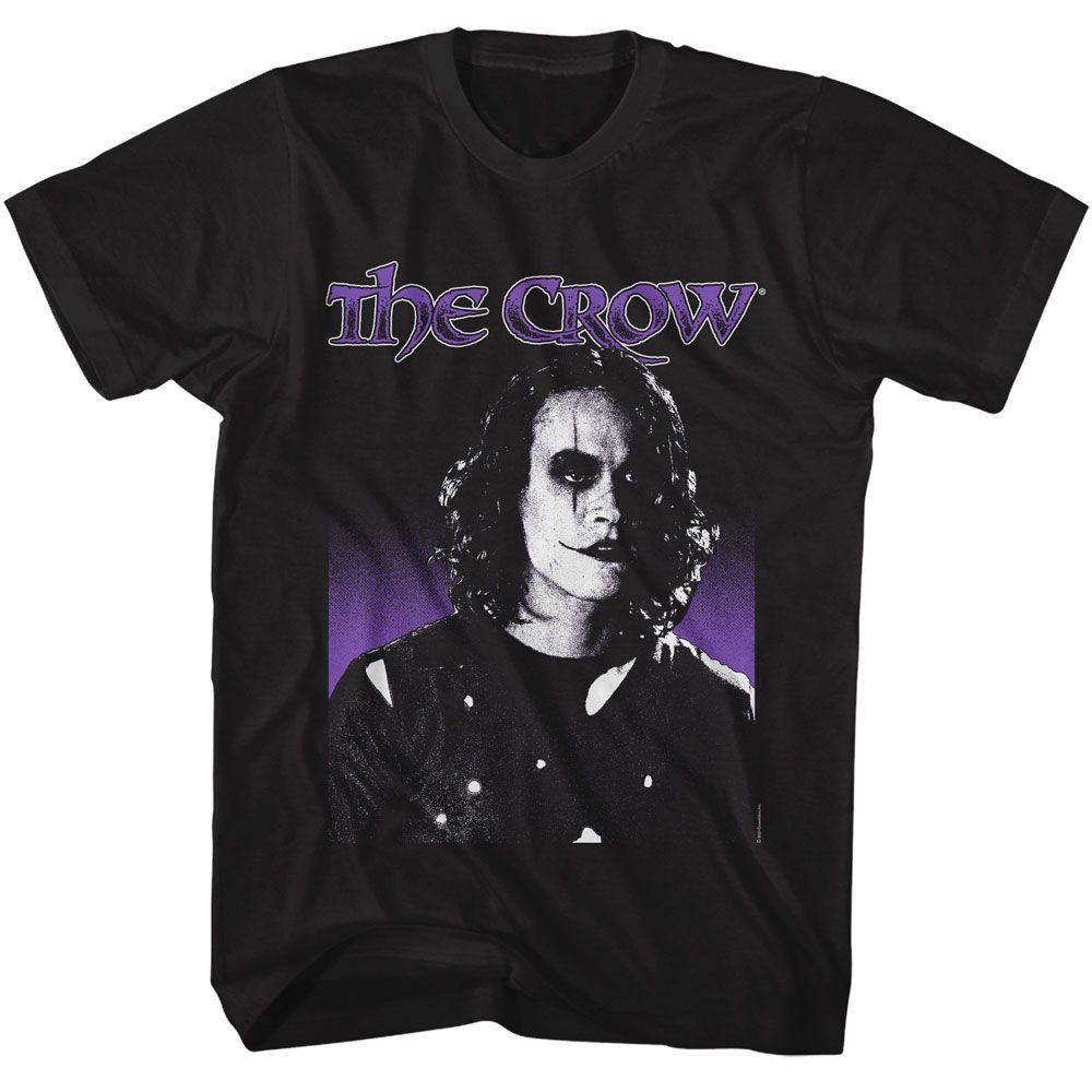 Black The Crow t-shirt featuring an Eric Draven design