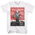 White The Crow t-shirt featuring a vintage The Crow poster design