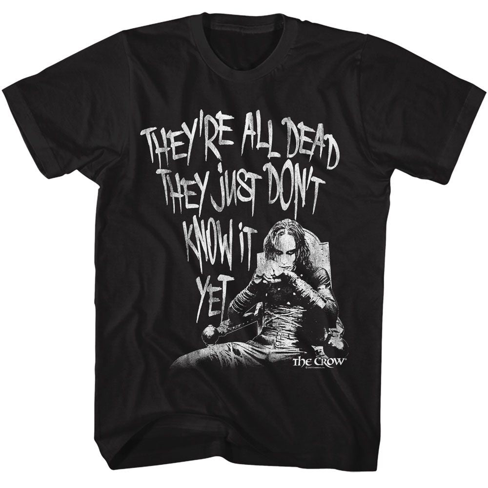 Black The Crow t-shirt featuring a All Dead design