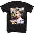 Black Talladega Nights t-shirt featuring a Talladega Nights Talladega Nights Collage design