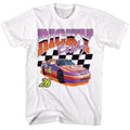 White Talladega Nights t-shirt featuring a Talladega Nights Talladega Nights Ricky Racer design